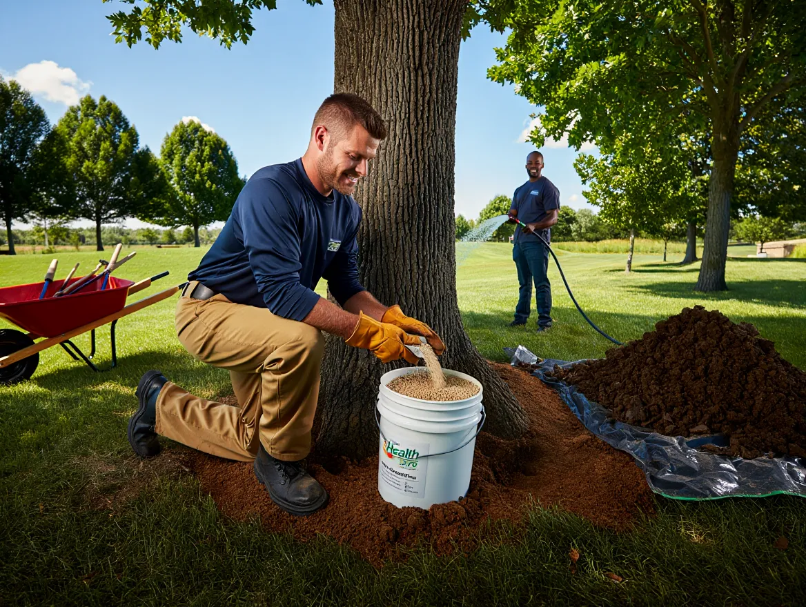 Bodembehandeling voor boomgezondheid
